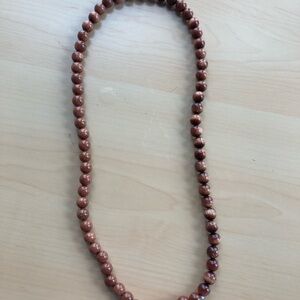Elegant Brown Beaded Necklace